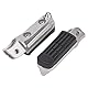 Road Passion Motorrad Fußrasten Fussrasten Pedal, vorne Gummipedale, kompatibel für Honda CB400 VTEC400 / VFR800 / VTR1000 / CBR1100XX / CBR900RR / CBR600 F Hurricane