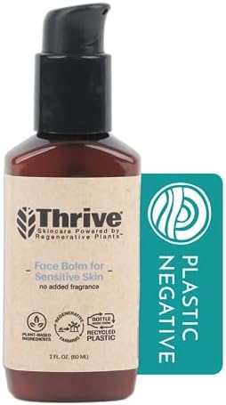 Thrive All Natural Face Cream for Sensitive Skin – Facial Moisturizer Restores, Protects Skin & Helps Soothe Irritation – Face Lotion for Women & Men Made in USA with Natural & Organic Ingredients