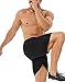 HovSiyla 3 Pack Men's Athletic Shorts Quick Dry Running Shorts with Zippered Pockets Performance Gym Lightweight Shorts Black L
