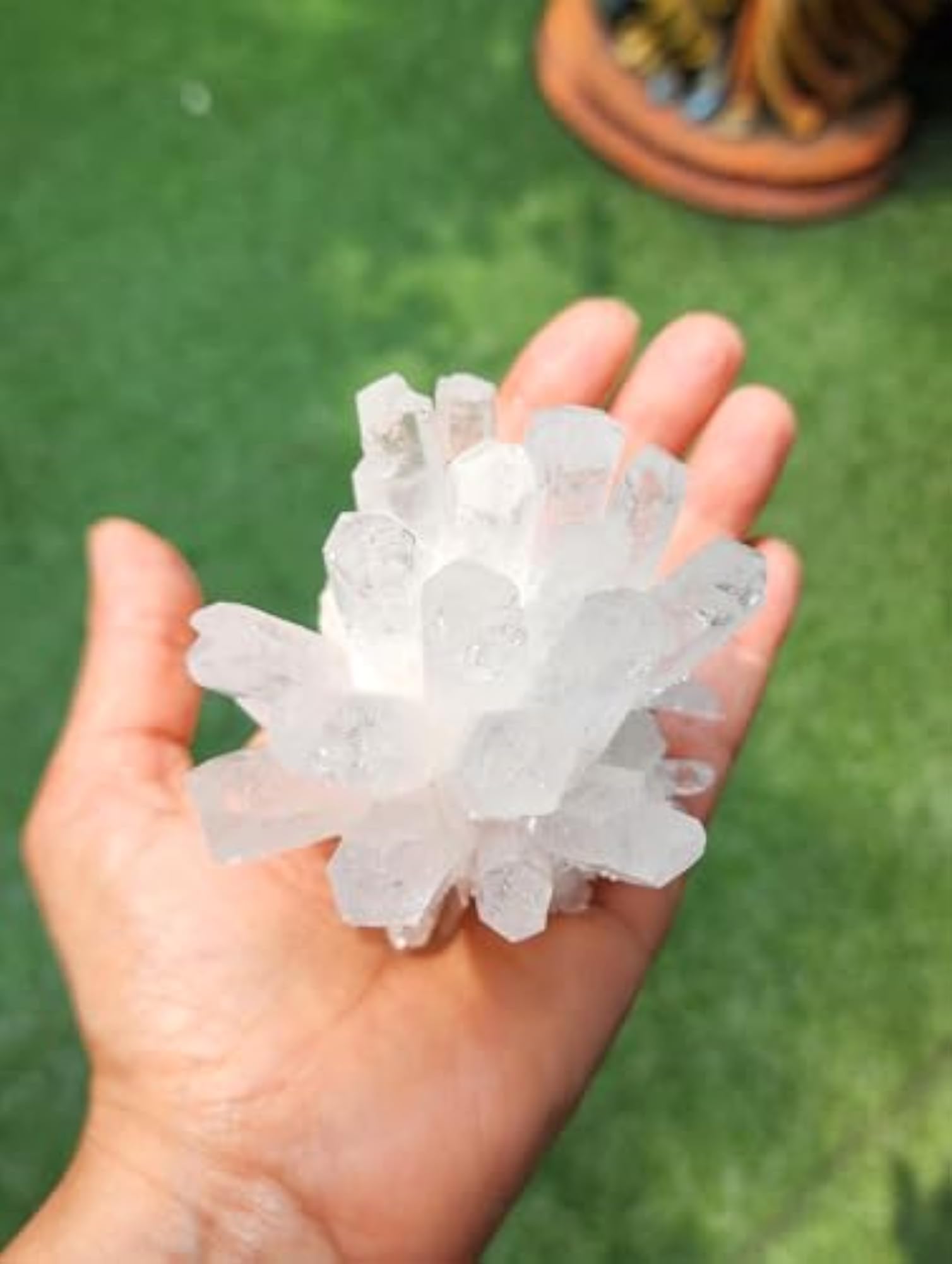 Clear Quartz Crystal Cluster for Serenity and Protection
