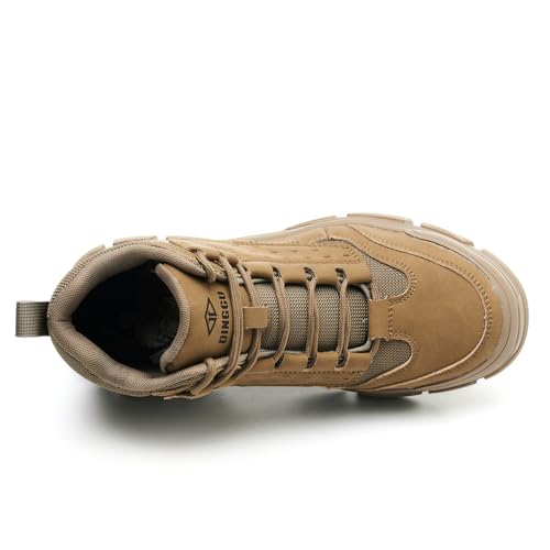 Work Boots for Men Safety Steel Toe Boots，Comfortable Industrial & Construction Shoes Puncture Proof Non Slip Mens Work Boots2