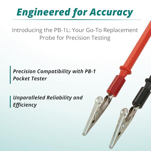 Image of Excelta PB-1L Straight Replacement Probe, Precision Crafted for PB-1 Pocket Tester, Durable and Reliable, Made in USA, Ideal for Meters Group, Professional