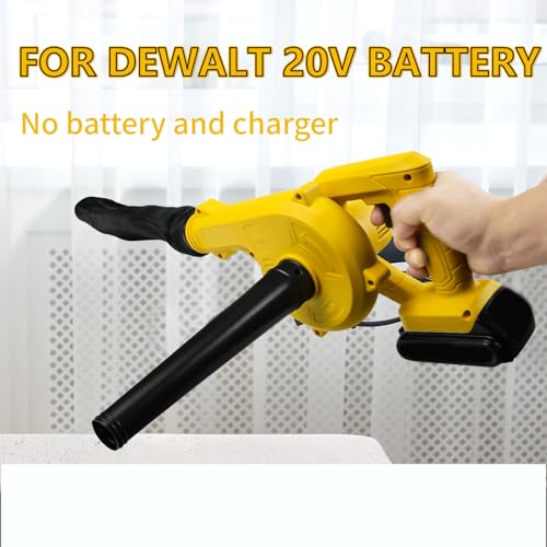 Cordless Leaf Blower for Dewalt 20V Battery, 2-in-1 Handle Air Blower and Vacuum Cleaner, Electric Air Blower for Yard, Sidewalk, Garage Cleaning(No Battery) - Image 3