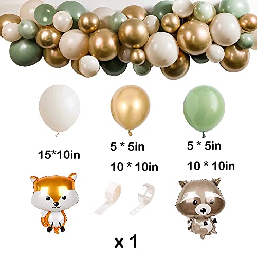 Heeton Woodland Baby Shower Party Supplies Decorations Fox Balloon Oh Baby Woodland Welcome Baby Banner Creatures Fawn Animal Friends Garland Backdrop Cake Cupcake Topper For Girl Boy Gender Reveal #TOP3