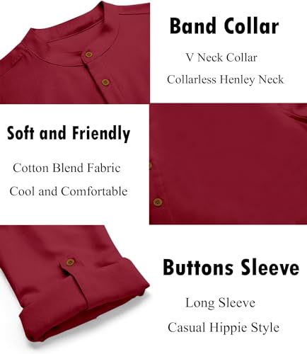 Image of Zombom Men's Kurta || Chinese Collar Long Sleeves || Straight Hip Length Kurtas || Short Kurta for Men || for Festival || Function || Occasion Wear Fancy Kurta for || Best Gifts for Men
