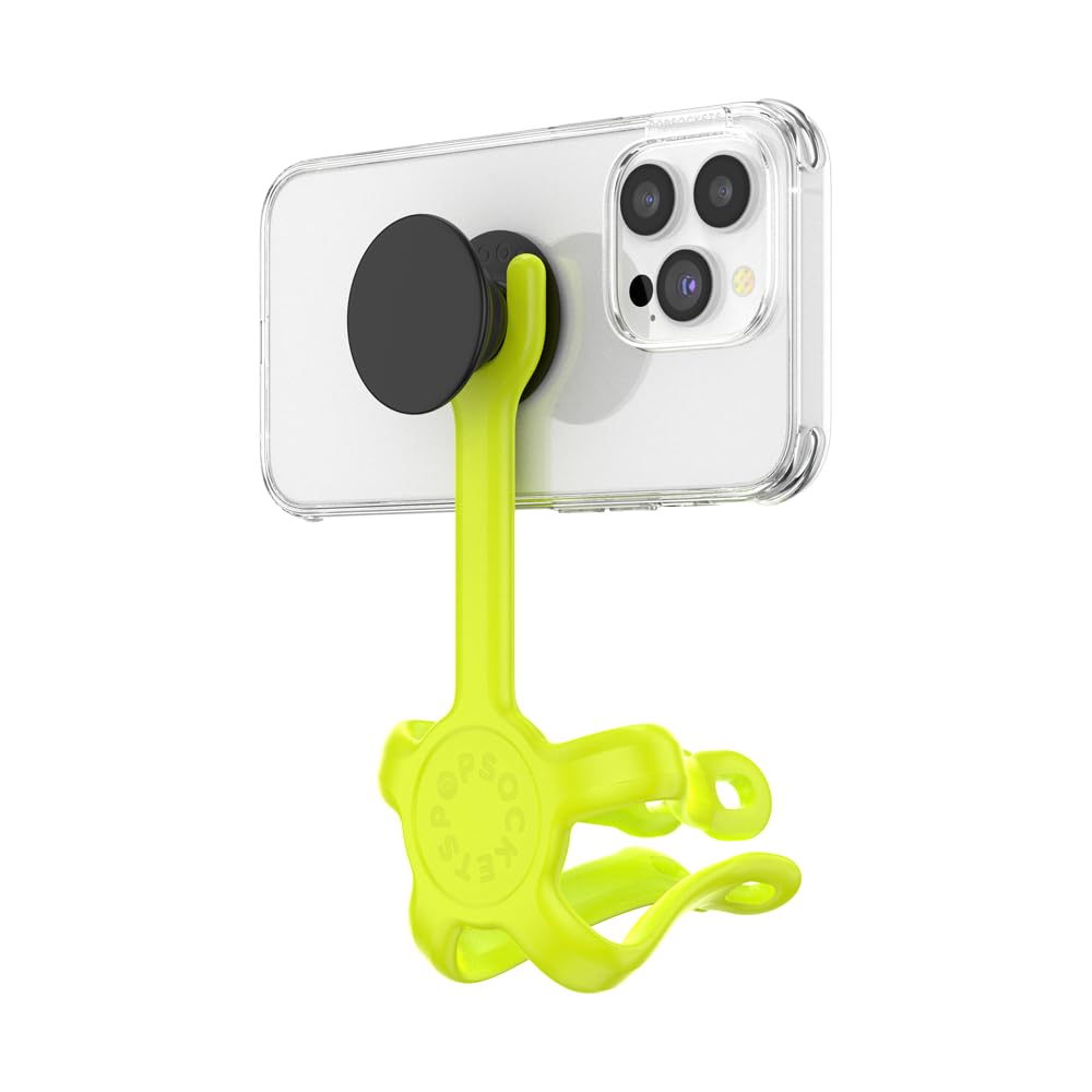 PopSockets Flexible Phone Mount & Stand, Phone Tripod Mount, Universal Device Stand, Into the Woods - Chartreuly GITD - Image 2