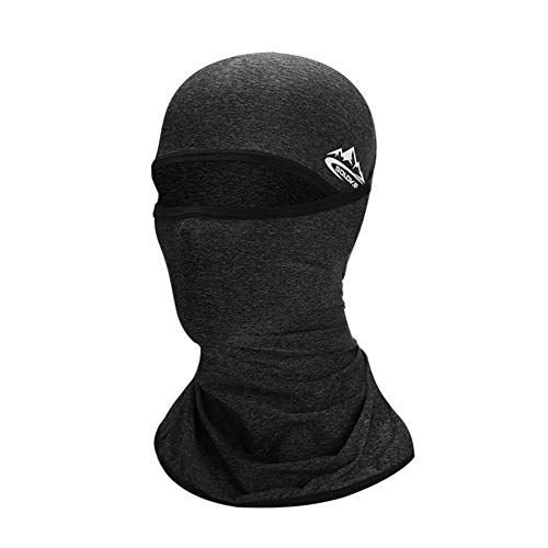 SUNROLAN Unisex Bandana Headwear Mask Shield Ice Silk UV Protection Neck Gaiter Scarf Balaclava for Cycling Outdoors Sports XTJ09 Dark Grey