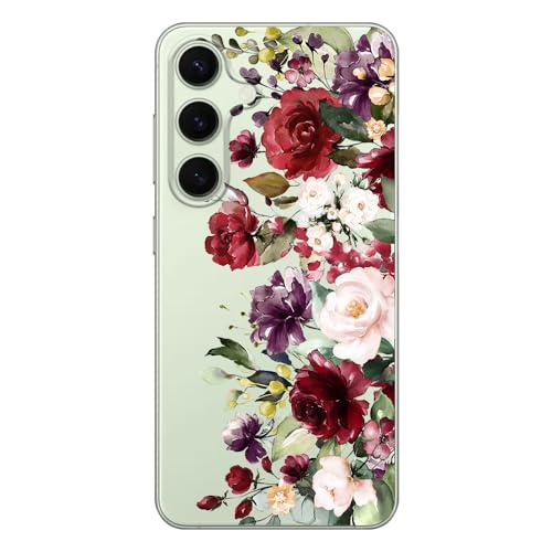 Coque Galaxy S24 Plus fleurs protection TPU transparente - 5