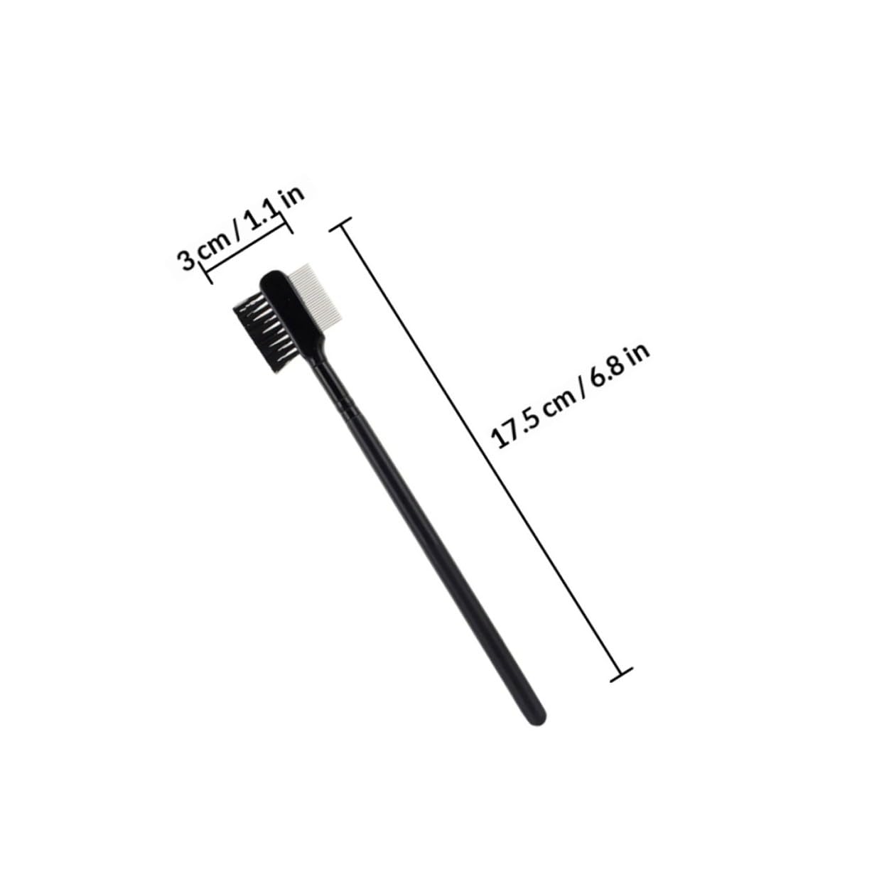 2pcs Eyelash and Eyebrow Shaping Combs Portable Dual-ended Makeup Brushes Eyelash Beauty Tool with Handheld Eyebrow Brush for Precise Brow Grooming and Lash Separation