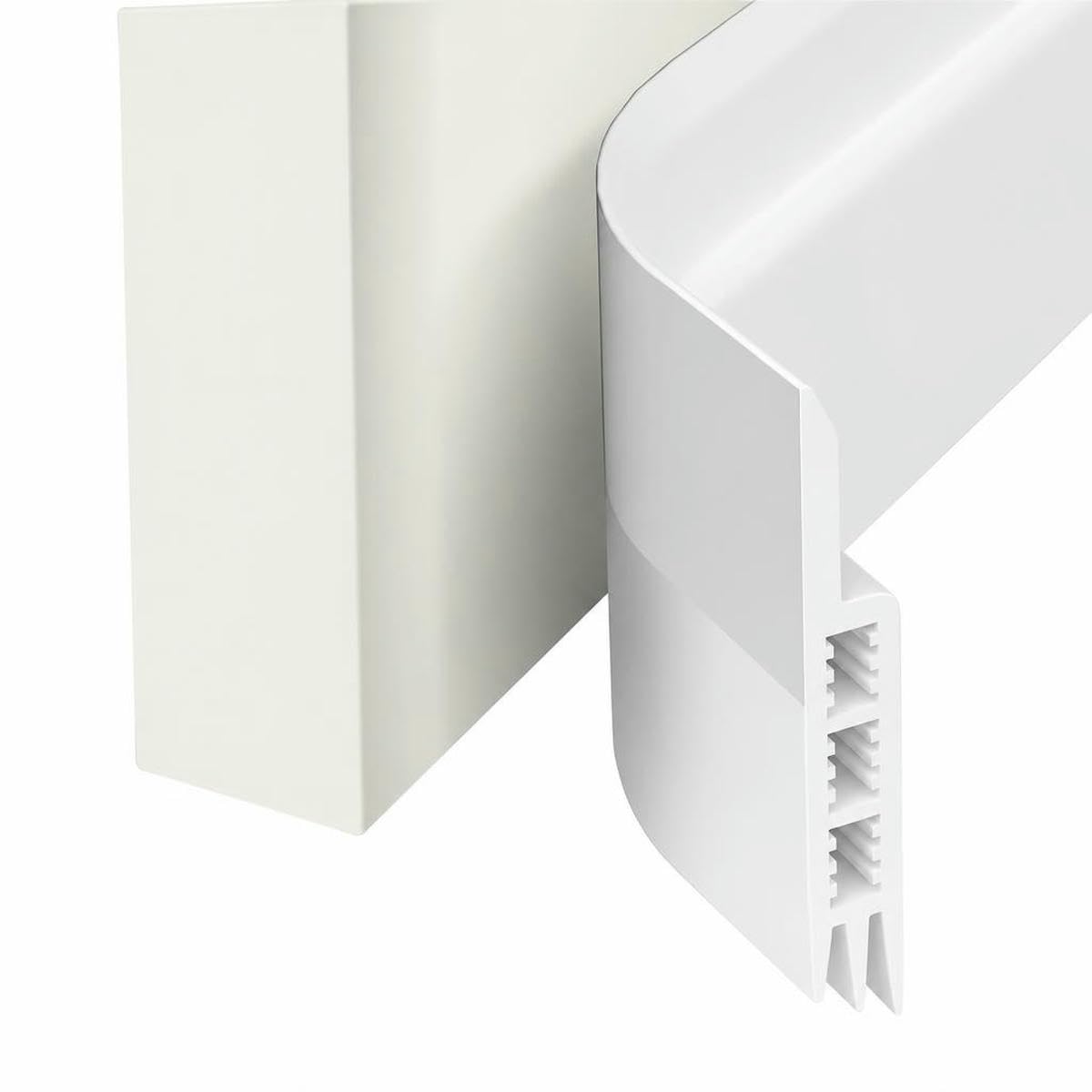 Jmgdj White 1Pc 1 Meter Door Bottom Sealing Strip Self-Adhesive Aoors And,Sound Insulation, Windproof, Porous Sealing Strip