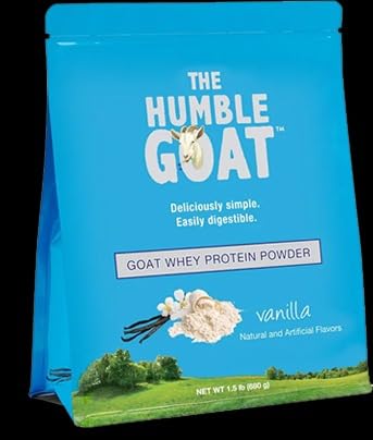 Sponsored Ad - Grass Fed Whey Protein Powder Vanilla 1.5 lb – Made from Goat Milk, Easy to Digest, Clean Taste, Non-GMO, Gluten-Free & Versatile Vanilla Whey Protein Powder, Made in USA