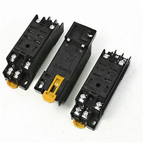 Support de base relais rail DIN 8 broches femelle bloc de jonction plastique pour tableau
