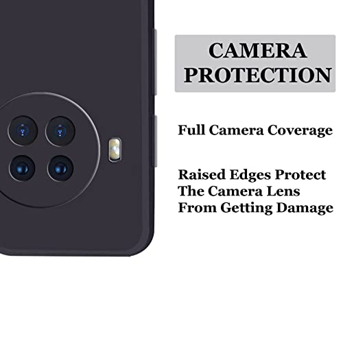 Image of A rtistque Liquid TPU Silicone Matte Shockproof Flexible with Camera Protection Soft Back Cover Case for Xiaomi Mi 10i 5G - Black