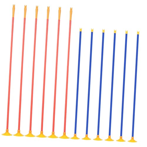 Anneome Suction Cup Replacement Arrows for Archery 12pcs Plastic Arrows Safe for Boys Birthday Party Supplies