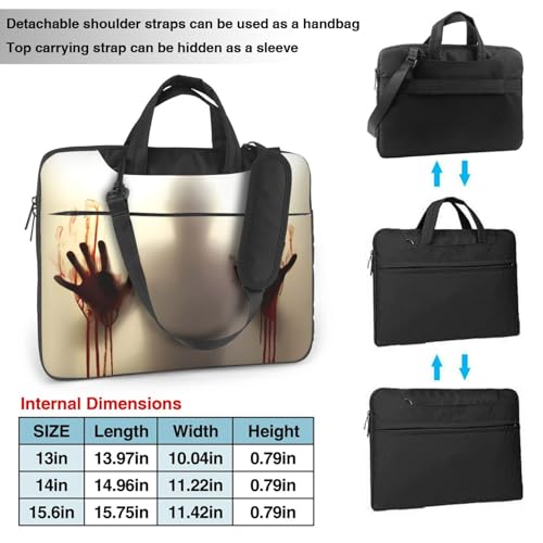 Funda para portátil con estampado Bloody Hands 15.6In miniatura 3