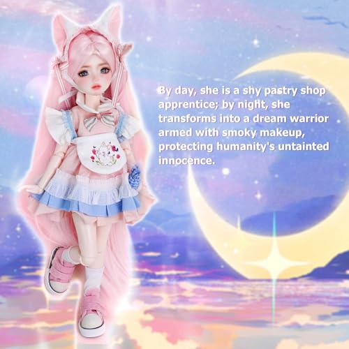 Muñeca BJD Linara 30cm articulada con vestuario completo miniatura 3