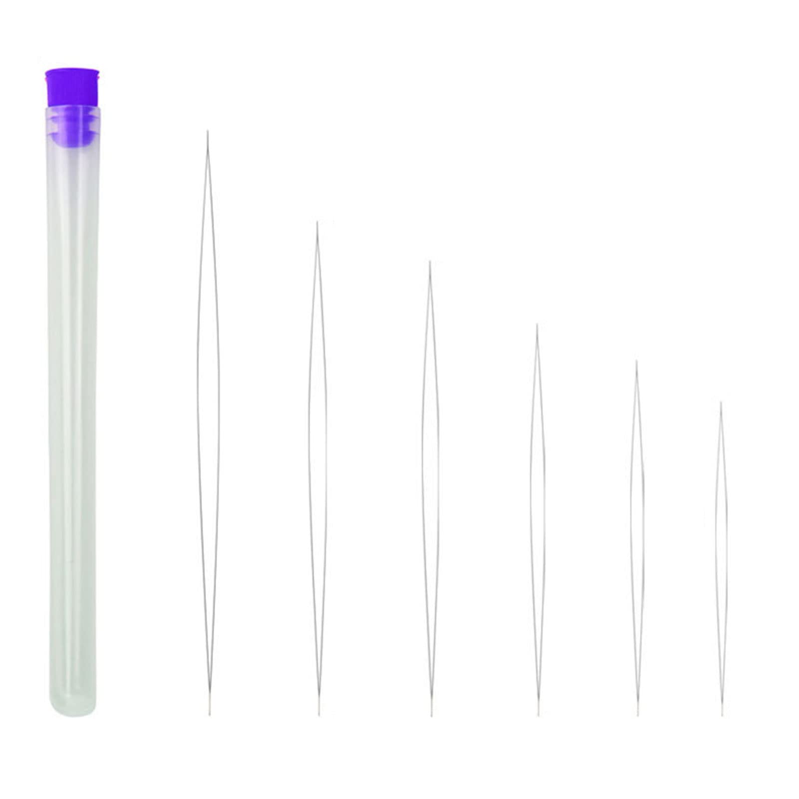 Stainless Steel Beading Needle Big Eye Embroidery Beading Needle Thread Sewing for Jewelry Making Big Eye