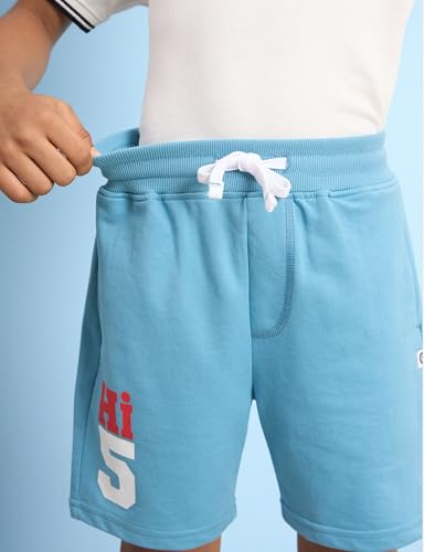 Image of Amazon Brand - Symbol Boys Cotton Rich Stretchable Knit Terry Shorts | Age 2-14 Years