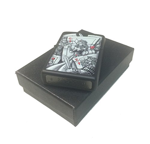 Encendedor Zippo Custom Graphic Queen of Diamonds miniatura 3