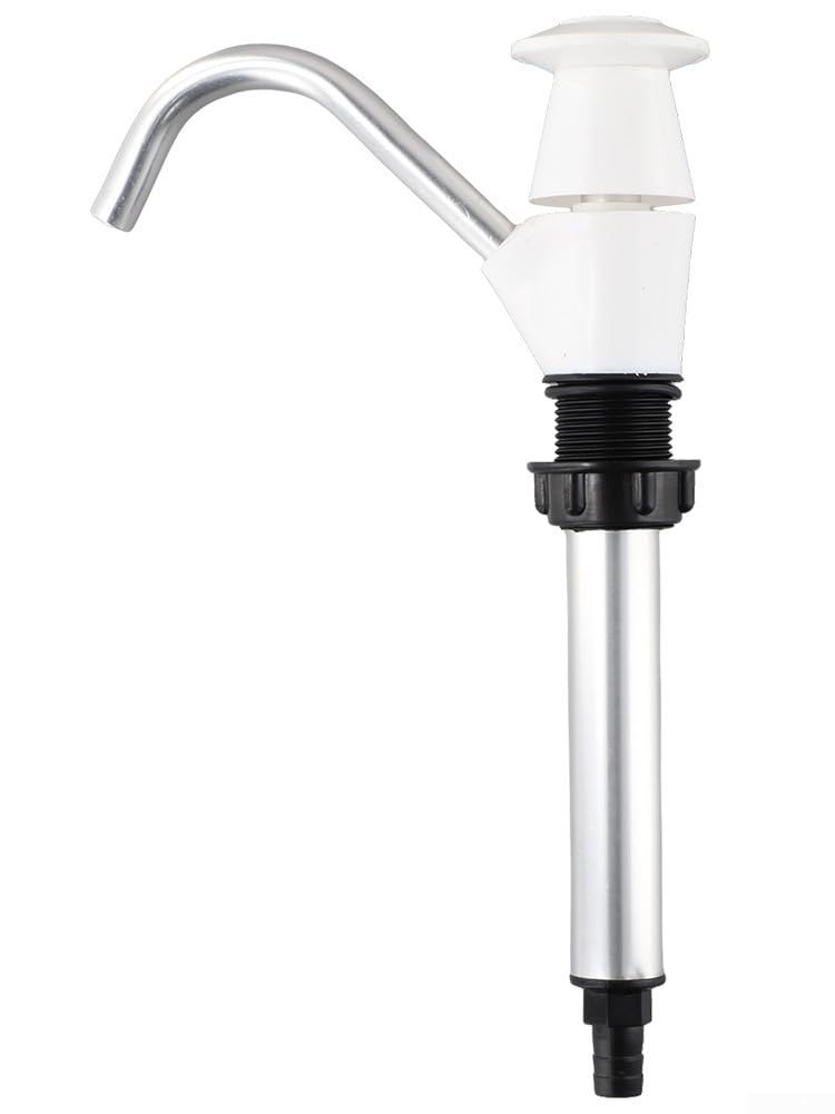 wasserhahn mit handpumpe Einfache Installation Wasser für Camping Anhänger Waschbecken Wohnmobil Effizient Selbstansaugend (Weiß) Auto & Zubehörgröße:12 oz 29310000 Pneumatic Foot Pedal Vinyl Storage