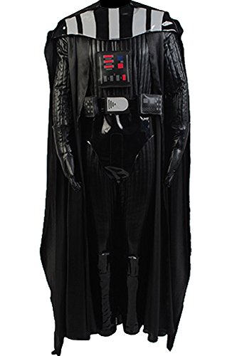 Cosplaysky Men's Halloween Black Officer Uniform Outfit for Darth Vader Costume XX-Large