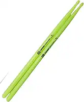 Par de Baquetas Neon Fluorescente Brilha no escuro 7A - Cor: Verde