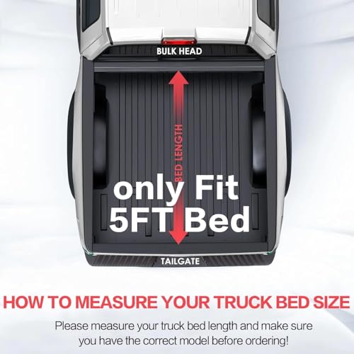 Image of American Flag Soft Roll Up Tonneau Cover fits 2019-2026 Ford Ranger 5ft Short Bed Styleside /Fleetside Truck Cargo Topper (Short Bed) | Waterproof Double Layer Vinyl