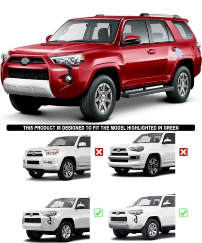 Estribos de acero inoxidable negro APS 6in para Toyota 4Runner miniatura 2