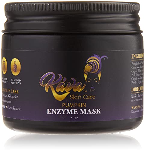Pumpkin Enzyme Mask with Glycolic Acid and Vitamin E & C | Pumpkin Face Mask for Anti-Aging, Brighter, Younger Refreshed Neck and Facial Area | Pumpkin Enzyme Face Mask for Gentle Exfoliation 2oz