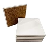 SJT ENTERPRISES, INC Absorbent Stone Coaster blanks for crafters - 12-pack - use with permanent colored markers (not included) - Make your own! (SJT00096)