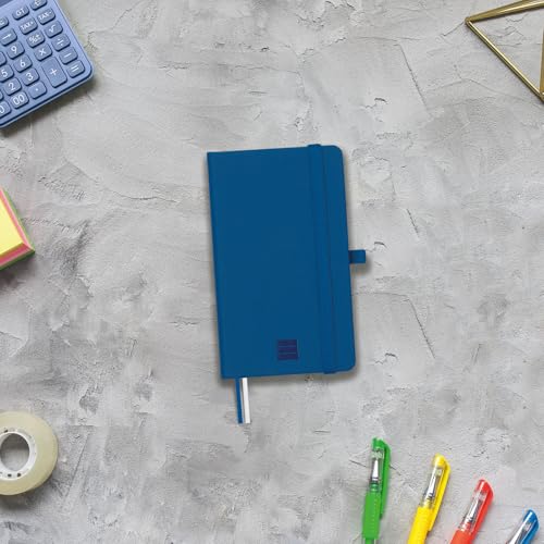 Nexo Navy Blue Soft Cover Notebook - 72 Pages, Pocket & Pen Holder - Image 2