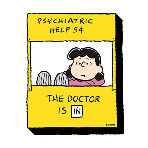 Imán decorativo Peanuts Lucy de madera AQUARIUS