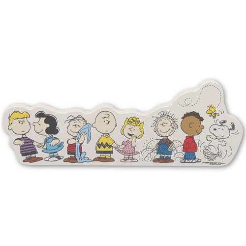 Open Road Brands Peanuts Gang Shelf Sitter Decor - Adorable Wood Block Tabletop Decoration Featuring...