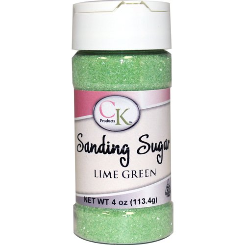 CK ProductsCake Decorating Sanding Sugar Bottle, 4 oz, Lime Green