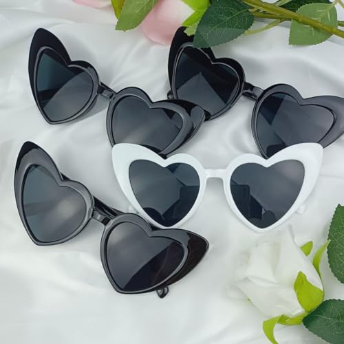 7 Pieces Heart Bachelorette Sunglasses Bride Bridesmaid Sunglasses For Wedding Bridesmaid Gifts3