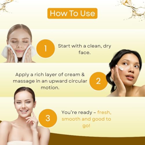 Image of Fair Glow Haldi-Chandan Skin Massage Cream 800g For Men & Women | 4 in 1 for Face, Hands, Feet & Body, Fresh & Radiant Skin, with Haldi Extract