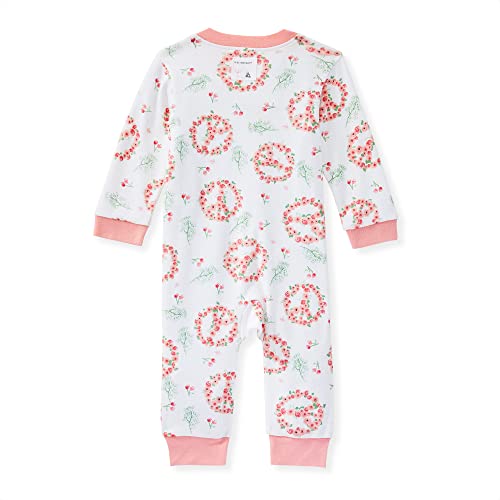 Image of Burt's Bees Baby unisex-baby Sleep & Play, Organic One-piece Romper-jumpsuit Pj, Zip Front Footed Pajama