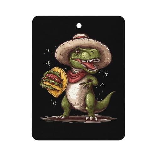 Tacoes Dinosaur Car Air Freshener Hanging Aromatherapy Tablets for Car Accessories Square