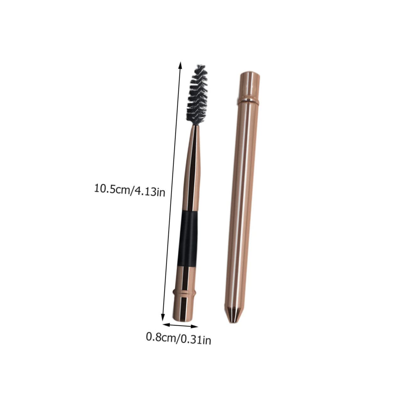 Baluue 8 Pcs Gold Silver Rose Gold Eyelash Brush Eyebrow Makeup Tools Tubes Eyelash Mascara Wands