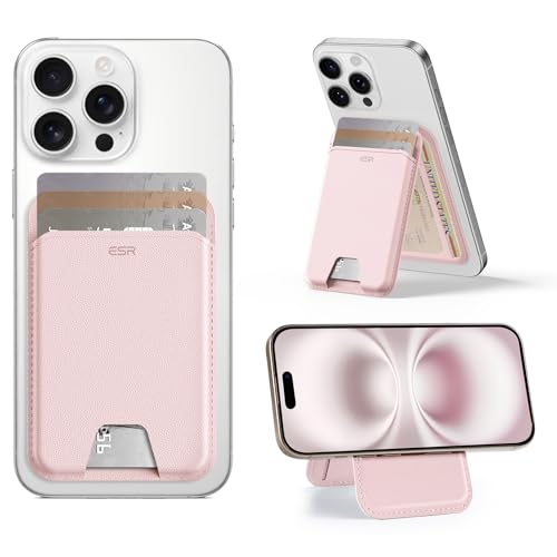 [ESR] 2025Vo[ʃAbv p Aura MagSafe J[hP[X 5Ή RFIDubLO px߃X^ht yʃX݌v iPhone 17/16/15/14/13/12AGoogle Pixel 10 V[Yp Mi