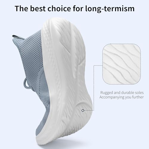 Image of VAMJAM Men's Running Shoes Slip On Walking Shoes Non Slip Lightweight Workout Breathable Gym Sneakers Fashion Mesh Sneakers