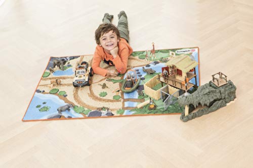 SCHLEICH 42477 Spielteppich Wild Life, ab 3 Jahren, WILD Life - Spielset, 1 Teil