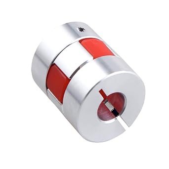 CHANCS D20 L25 Plum Model Motor Shaft Coupling Flexible Coupler Aluminium Inner Diameter 6 mm to 8 mm for Servo Stepper Motor