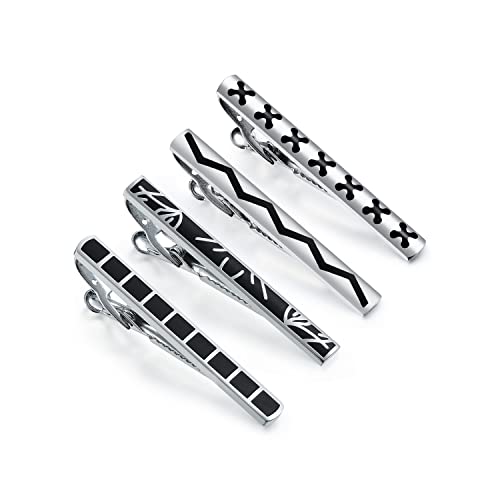 Image of Wynameleri Fashion Tie Pins Clips Set Classic Jewelry for Gentlemen
