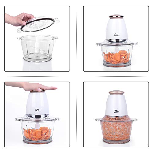 Uten Tritatutto da Cucina Elettrico 400 W, Vasca