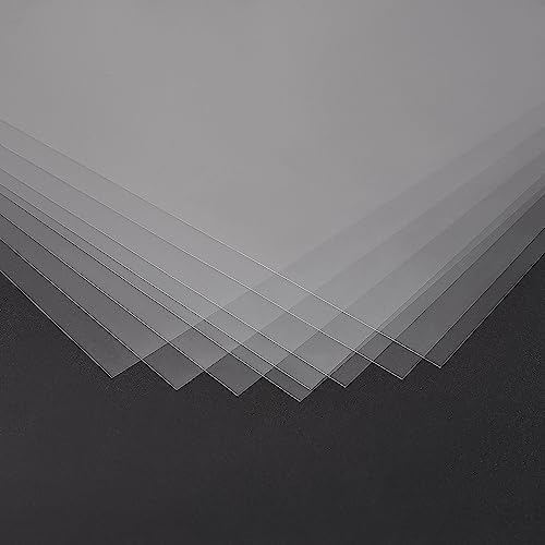 uxcell láminas transparentes PVC A4 0.1mm 20 piezas miniatura 3