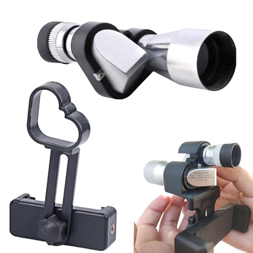 Telescopio monocular con soporte para teléfono inteligente,Telescopio monocular pequeño con soporte para teléfono - Telescopio monocular pequeño de alta definición,Telescopio monocular de bolsillo