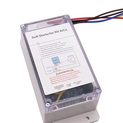 Generic Soft Start for RV Air Conditioner,RV A/C Smart Control Kit Enables Easy Start an A/C & Appliances on RV Power with a Small Generator, for Trailer Camper, Van, Clear