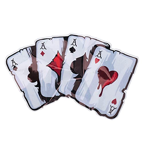 Duendhd Autocollants de Voiture, DéCoration de DéCalques D'Autocollant RéFléChissant Drôle de VéHicule de Camion de Modèle de Camion de Modèle de Poker DrôLe Cover