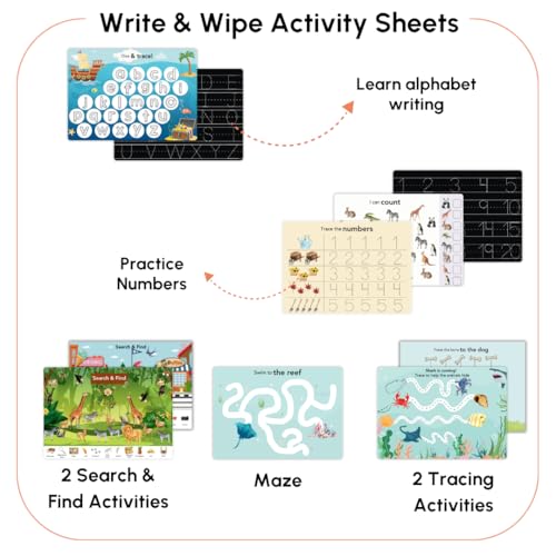 Image of Curious Cub Montessori Busy Book | Toddler Busy Binder for 2-5 Yrs | Activity Binder| Quiet Book| Educational Toys For 3 Year Old| Kids Learning Books 2-3Years| Velcro Books For 2 Yrs Old | Kids Gifts